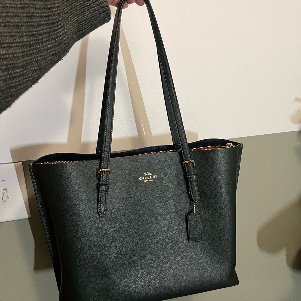 Coach Mollie Dark Green Tote
